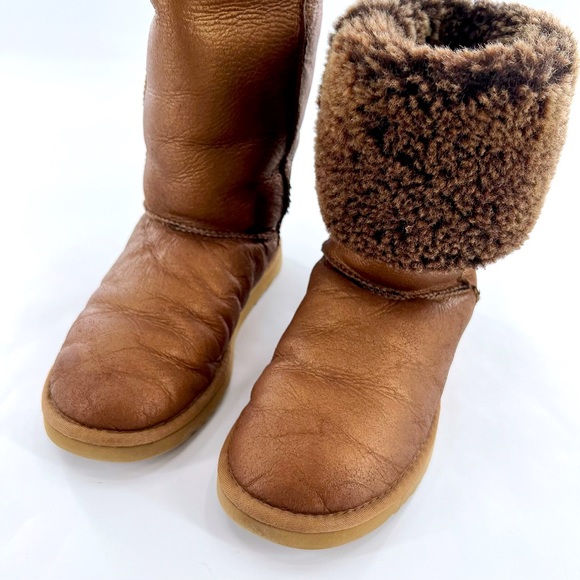 UGG Classic Tall Metallic Boots Brown Gold Bronze SN 5823 Women's Size W8 - Picture 15 of 15